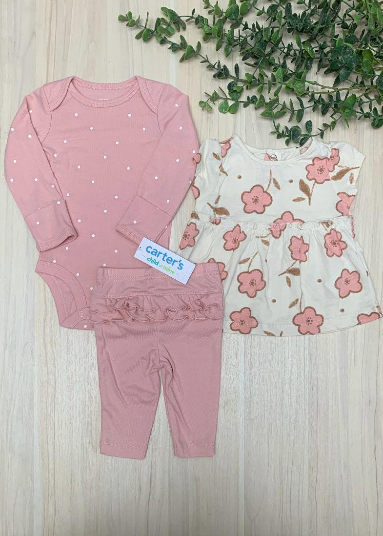 Set de flores 3 piezas