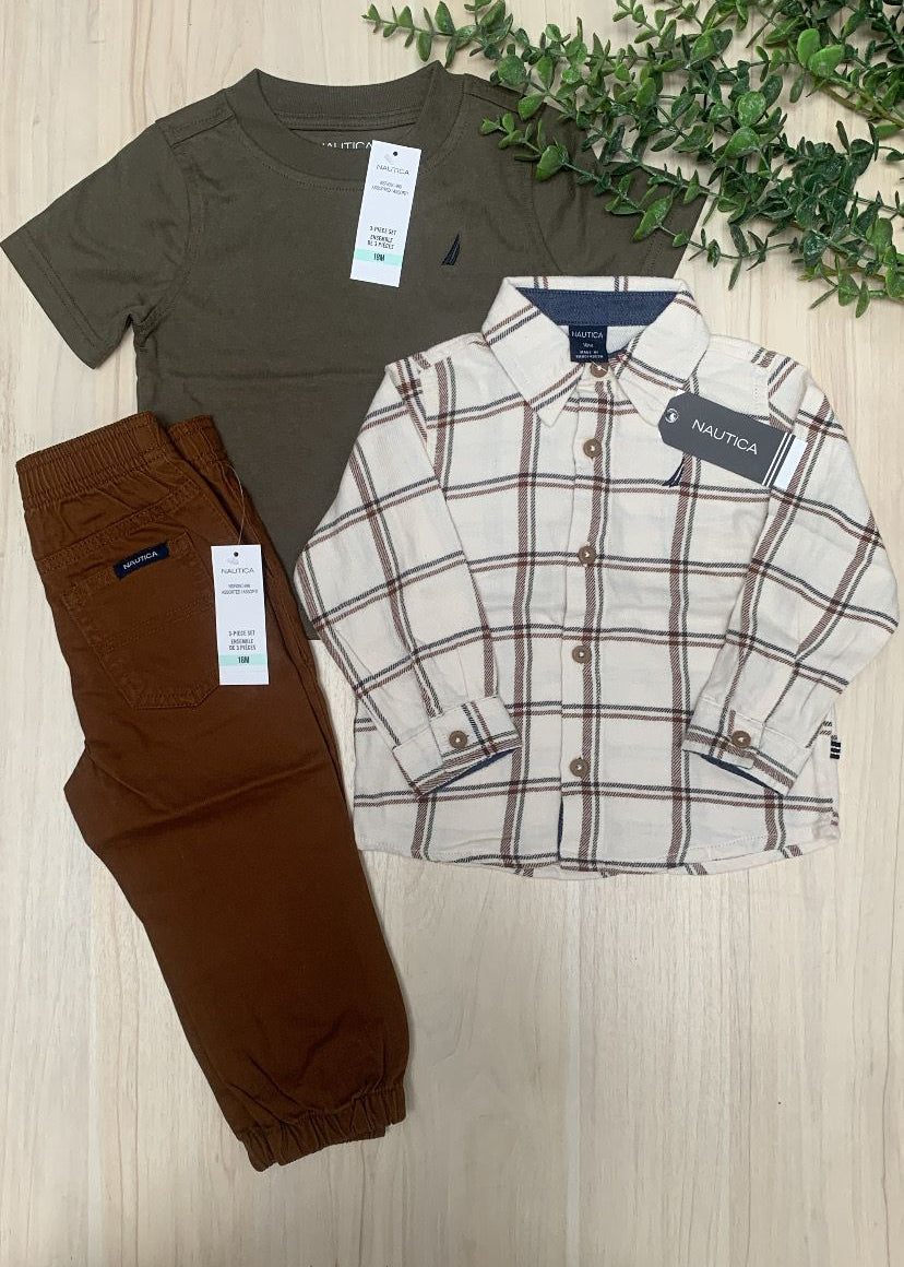 Set Nautica a cuadros