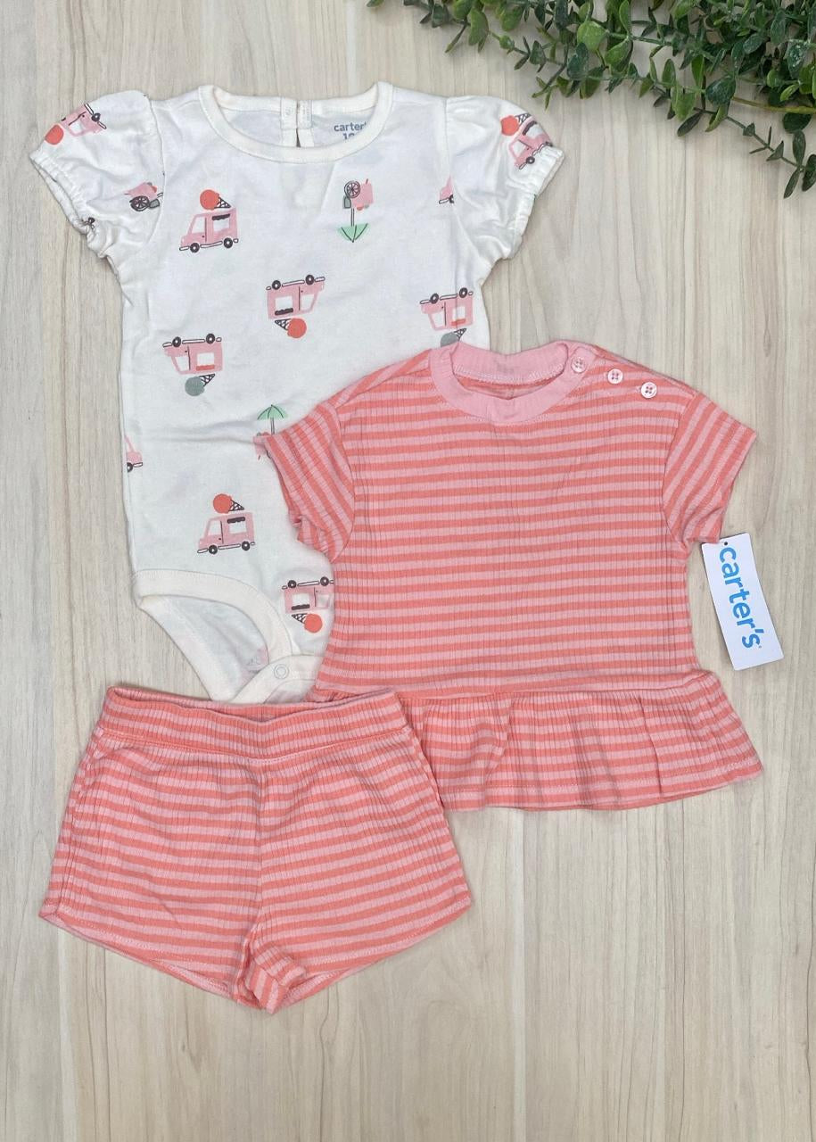 Set de helados rosa