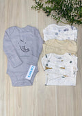 Set de bodys de elefantes y jirafitas