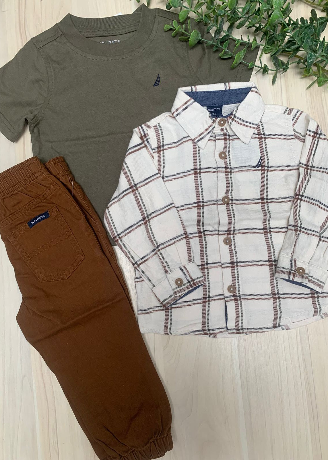 Set Nautica a cuadros