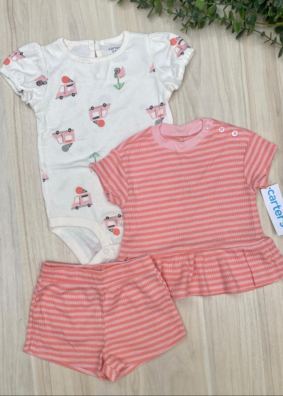 Set de helados rosa