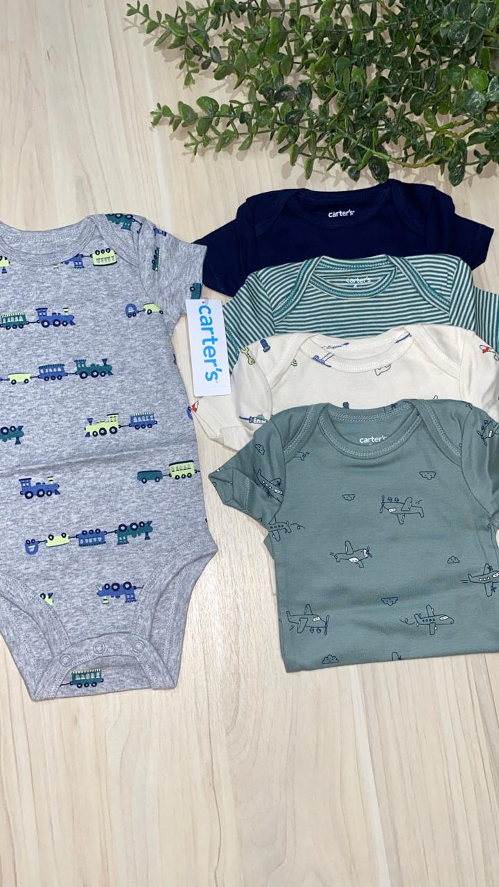 Set de 5 piezas trenes y aviones