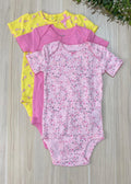 Set de 3 bodys rosados