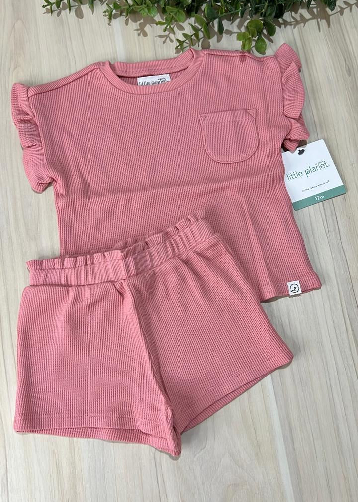 Conjunto Little Planet 2 Piezas – Rosa Vintage