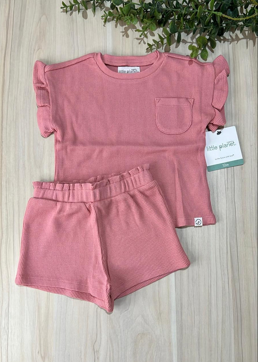 Conjunto Little Planet 2 Piezas – Rosa Vintage